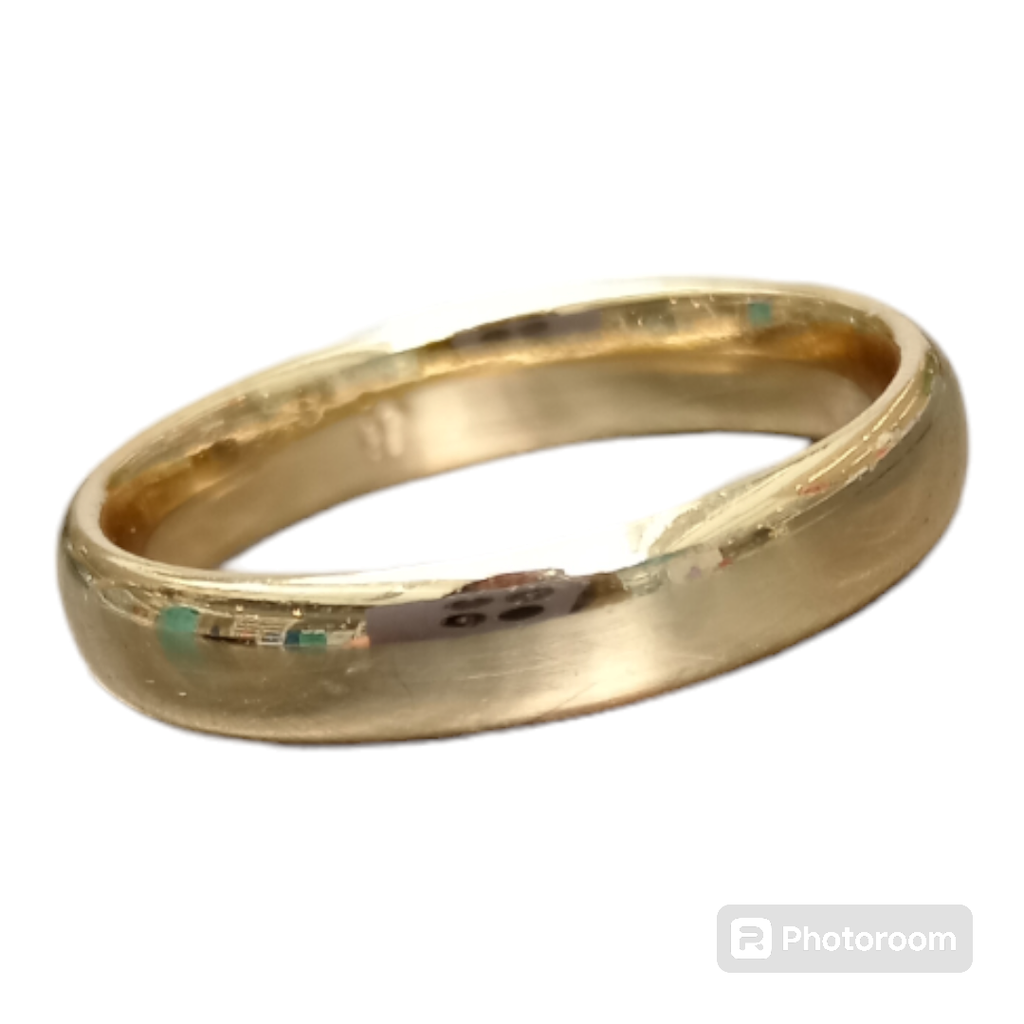 Anillo Argolla Delgada Oro Laminado