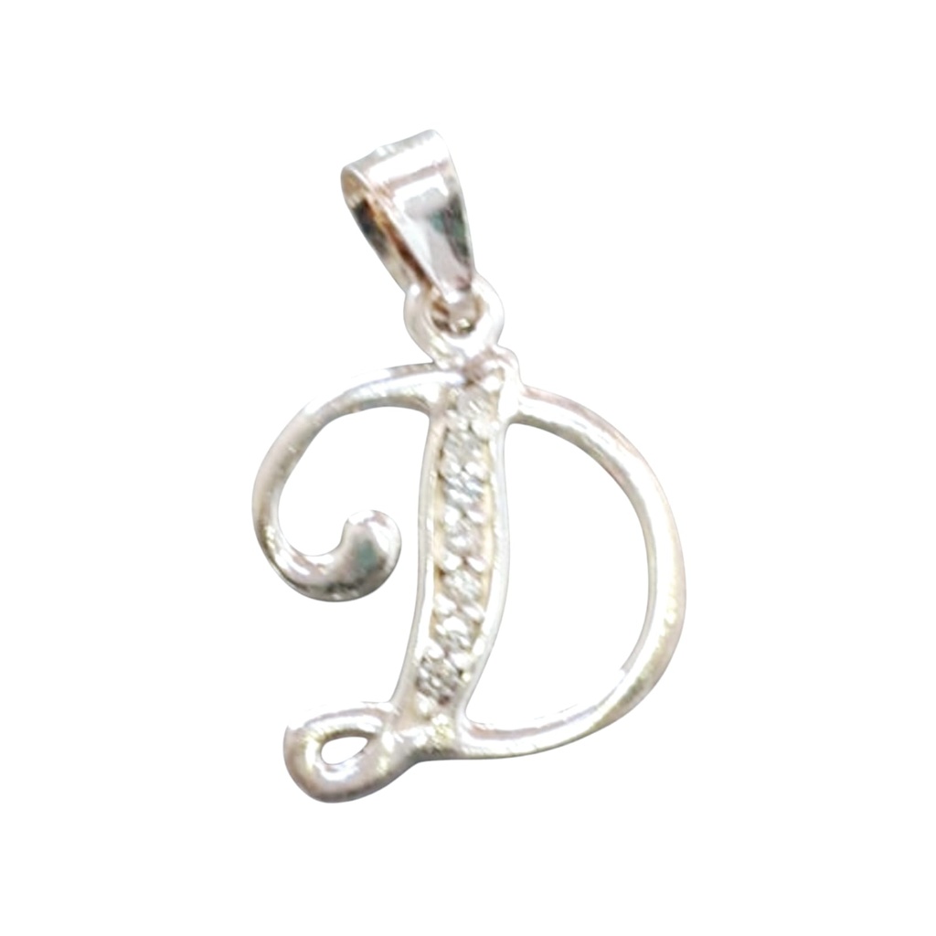 Dije Inicial "D" Plata .925
