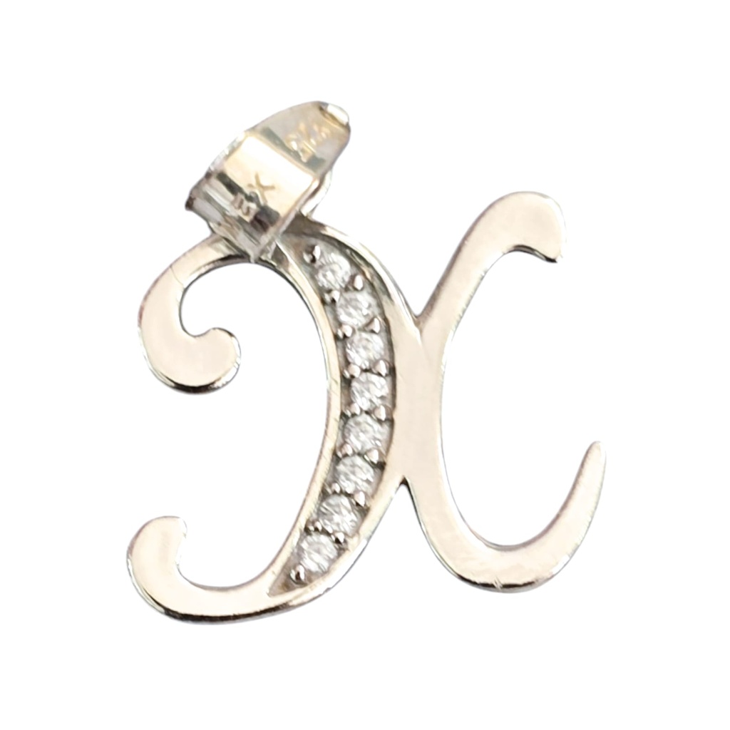 Dije Inicial "X" Plata .925