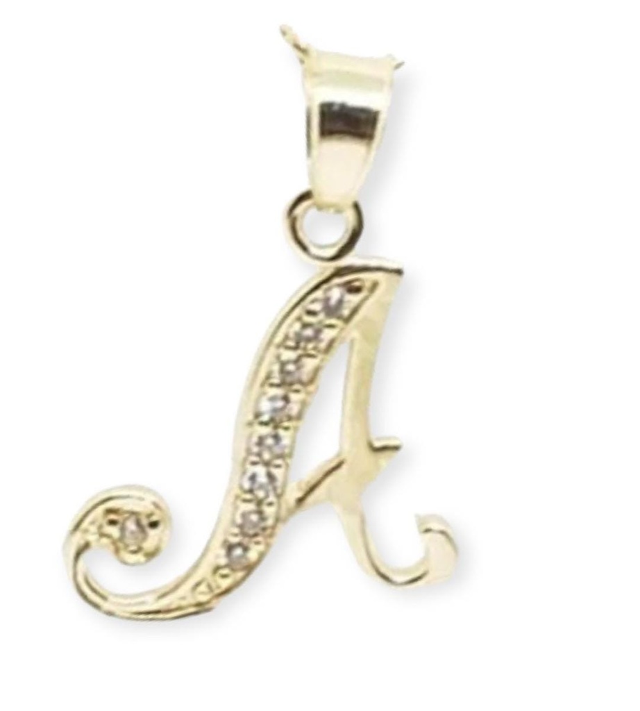 Dije Inicial "A" Oro Laminado 18k