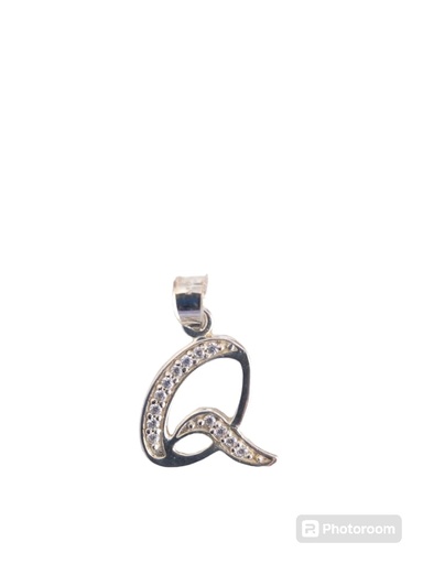[InicialPLQ] Dije Inicial "Q" Plata .925