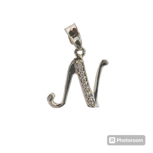 [InicialPLN] Dije Inicial "N" Plata .925