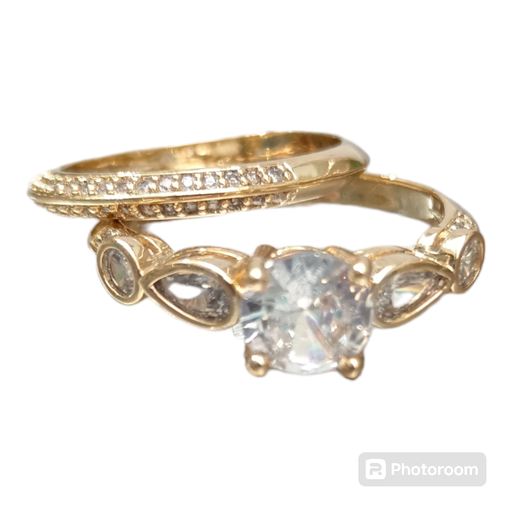 [Anillo 156] Anillo Alianza Zirconia