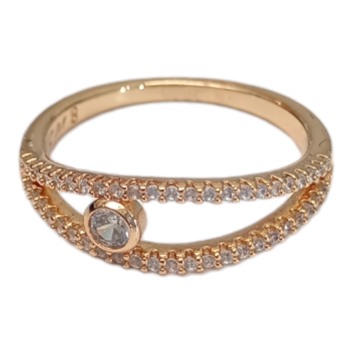 [Anillo 147] Anillo Punto Zirconia