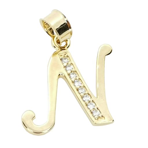 [InicialOLN] Dije Inicial "N" Oro Laminado 18k