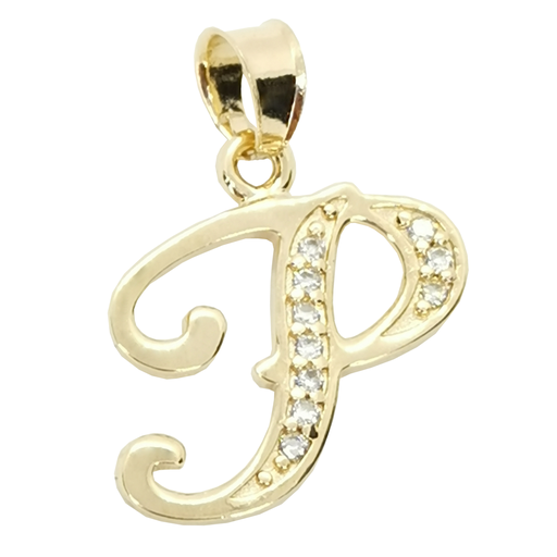 [InicialOLP] Dije Inicial "P" Oro Laminado 18k