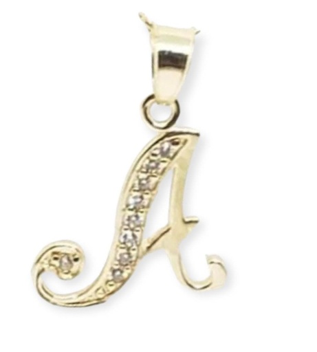 [InicialOLA] Dije Inicial "A" Oro Laminado 18k