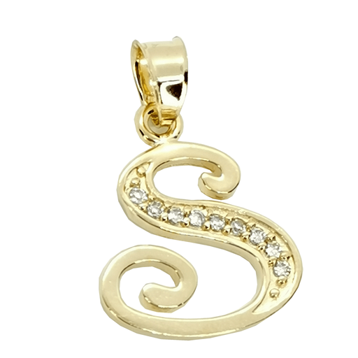 [InicialOLS] Dije Inicial "S" Oro Laminado 18k
