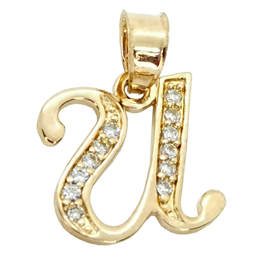 [InicialOLU] Dije Inicial "U" Oro Laminado 18k