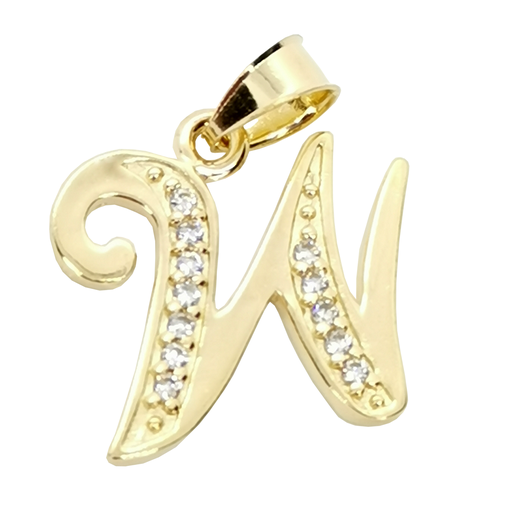 [InicialOLW] Dije Inicial "W" Oro Laminado 18k