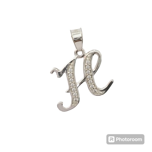 [InicialPLH] Dije Inicial "H" Plata .925