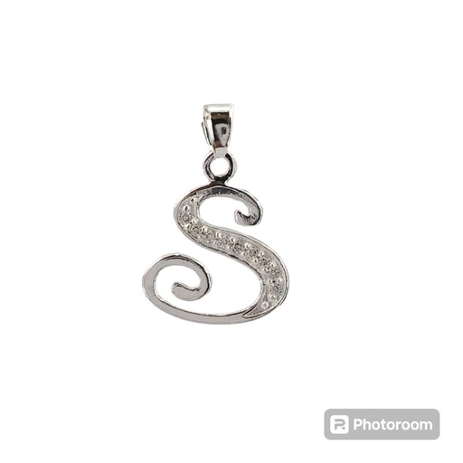 [InicialPLS] Dije Inicial "S" Plata .925