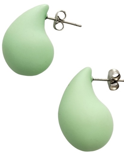 [Huggies 17] Aretes gota verde 